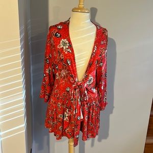Torrid Wrap Top. Floral. Size 3